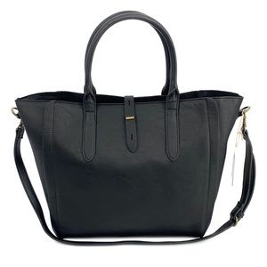 UNIVERSAL THREAD Vegan Tote Toggle Hardware Black